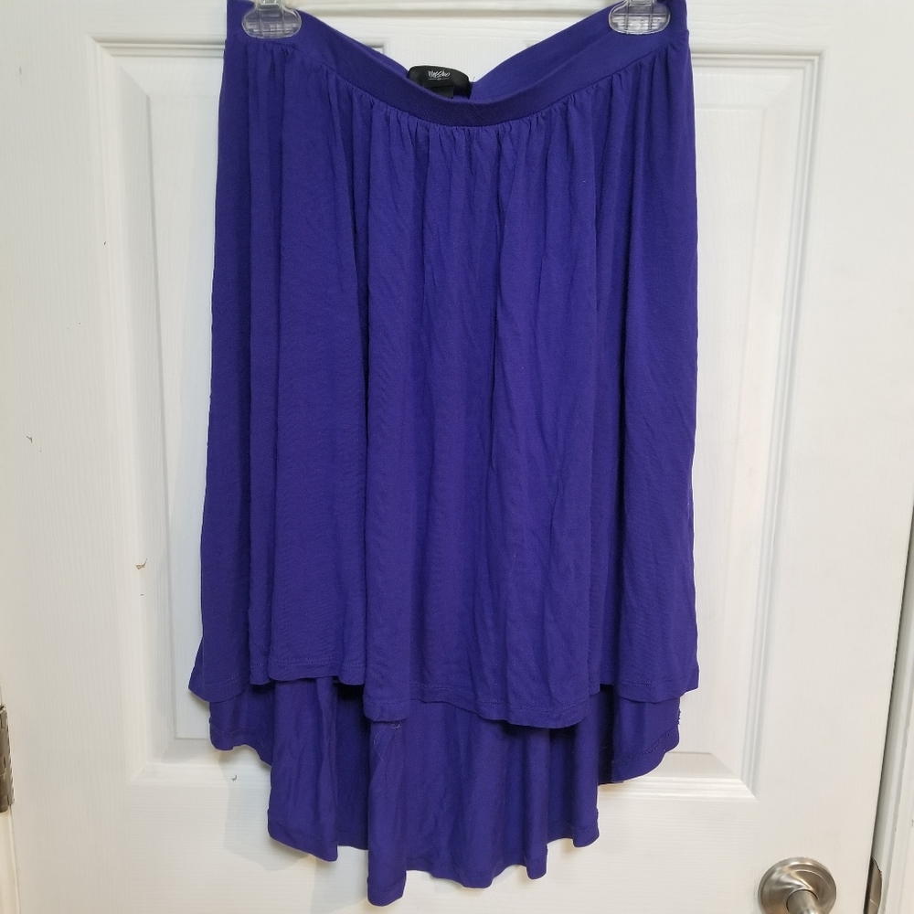 Mossimo Royal Blue High-Low Midi Skirt (M)